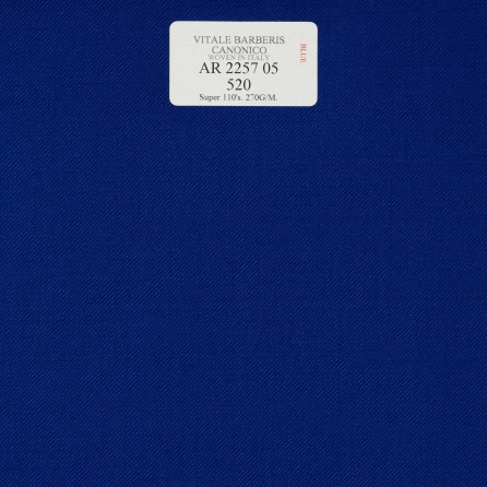 AR 2257 05 CANONICO - 100% Wool -  Xanh Dương Trơn